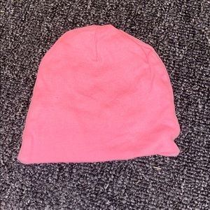 Plain pink newborn hat